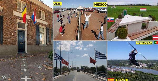 अंतर्राष्ट्रीय सीमाओं की कुछ रोचक तस्वीरें