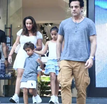 Fardeen Khan takes wife Natasha and kids out shopping amidst divorce rumors [VIEW PICS]