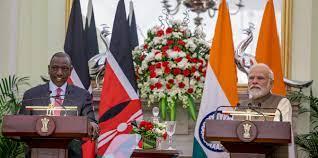 भारत ने केन्या को कृषि सहायता देकर संबंध मजबूत किए। 